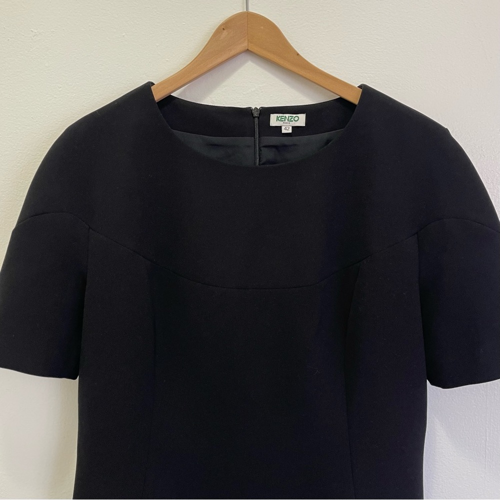 KENZO BLACK MINI/MIDI DRESS / SHORT SLEEVE